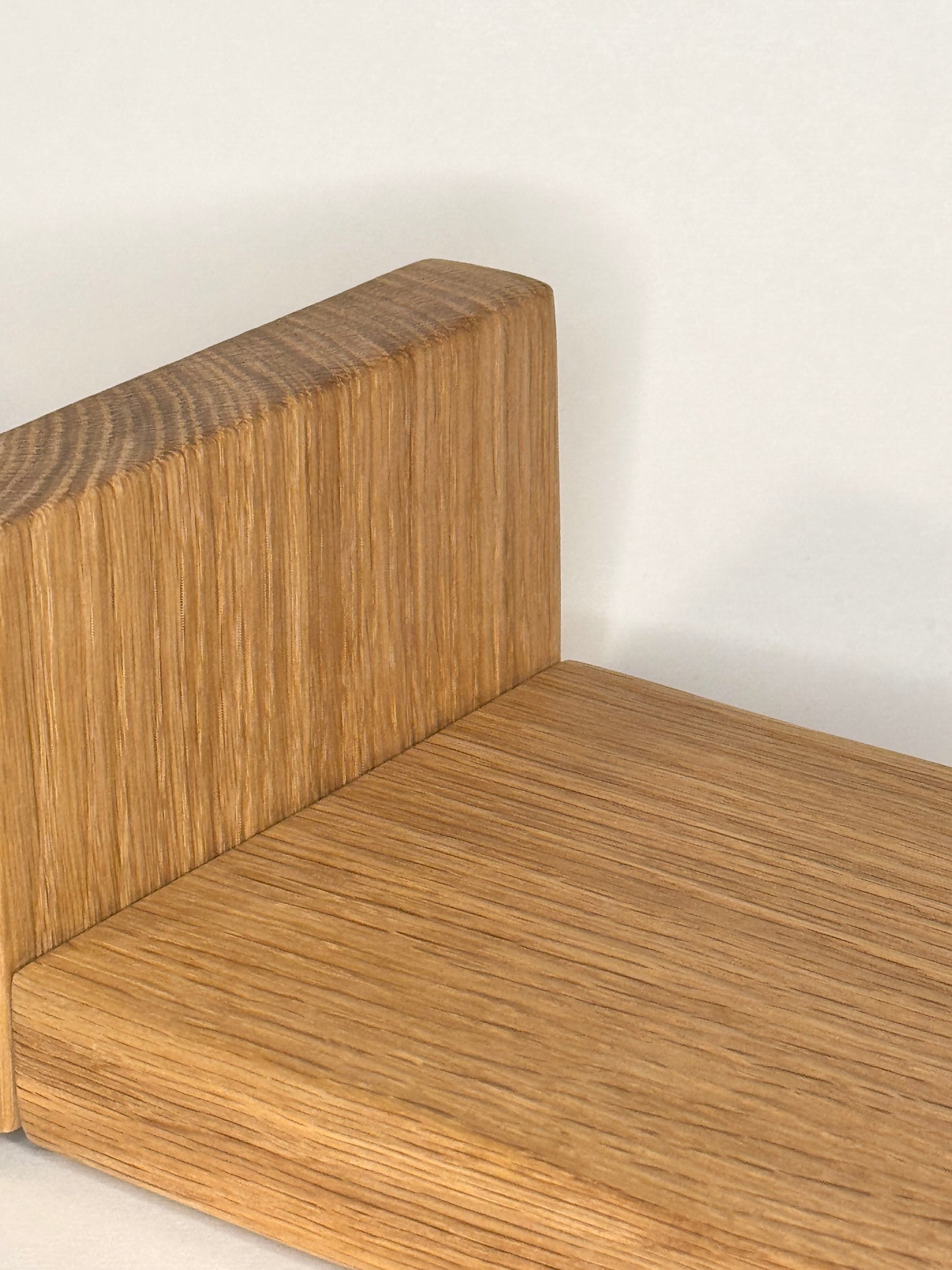 Low White Oak Book Organizer