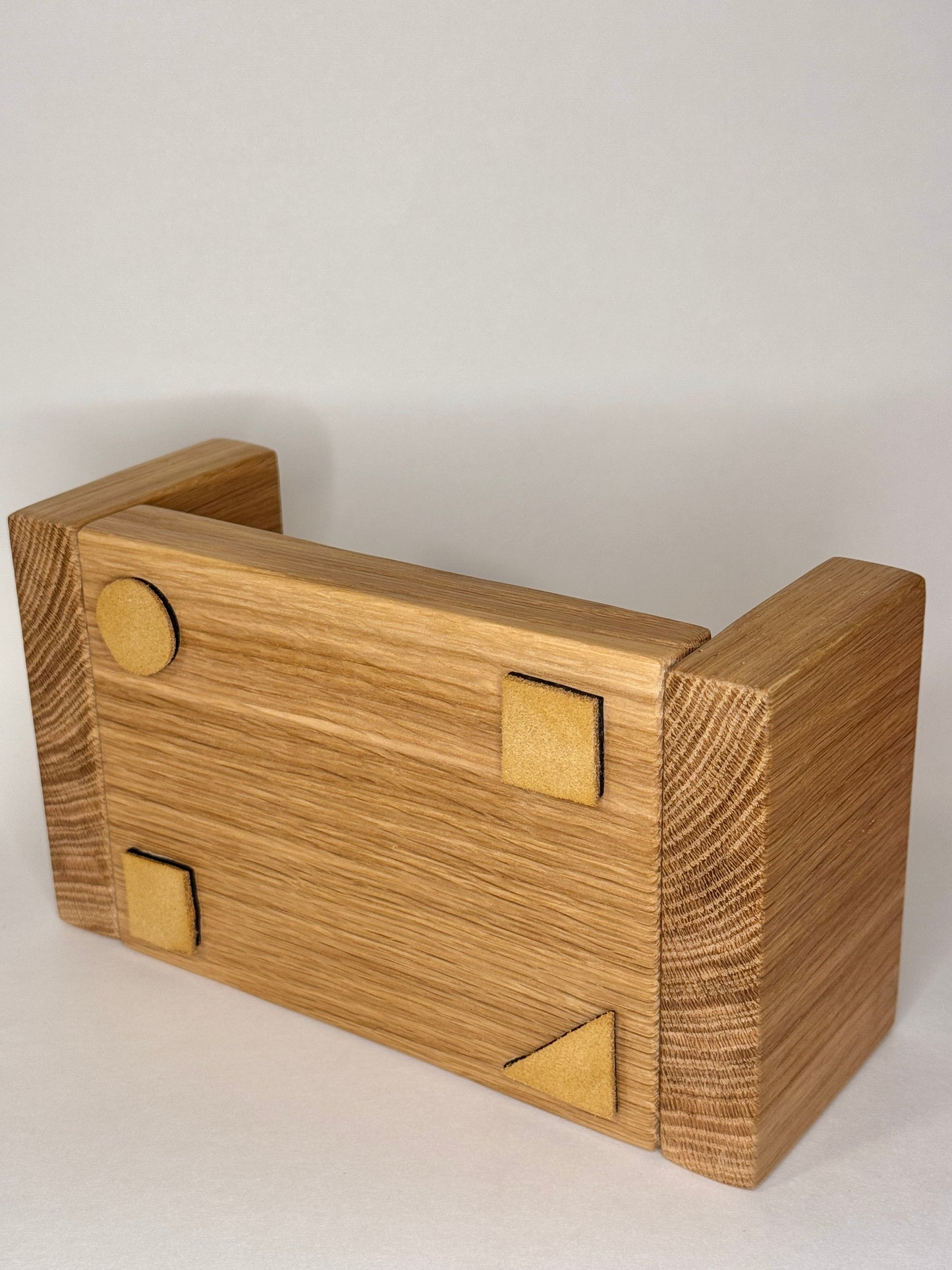 Low White Oak Book Organizer