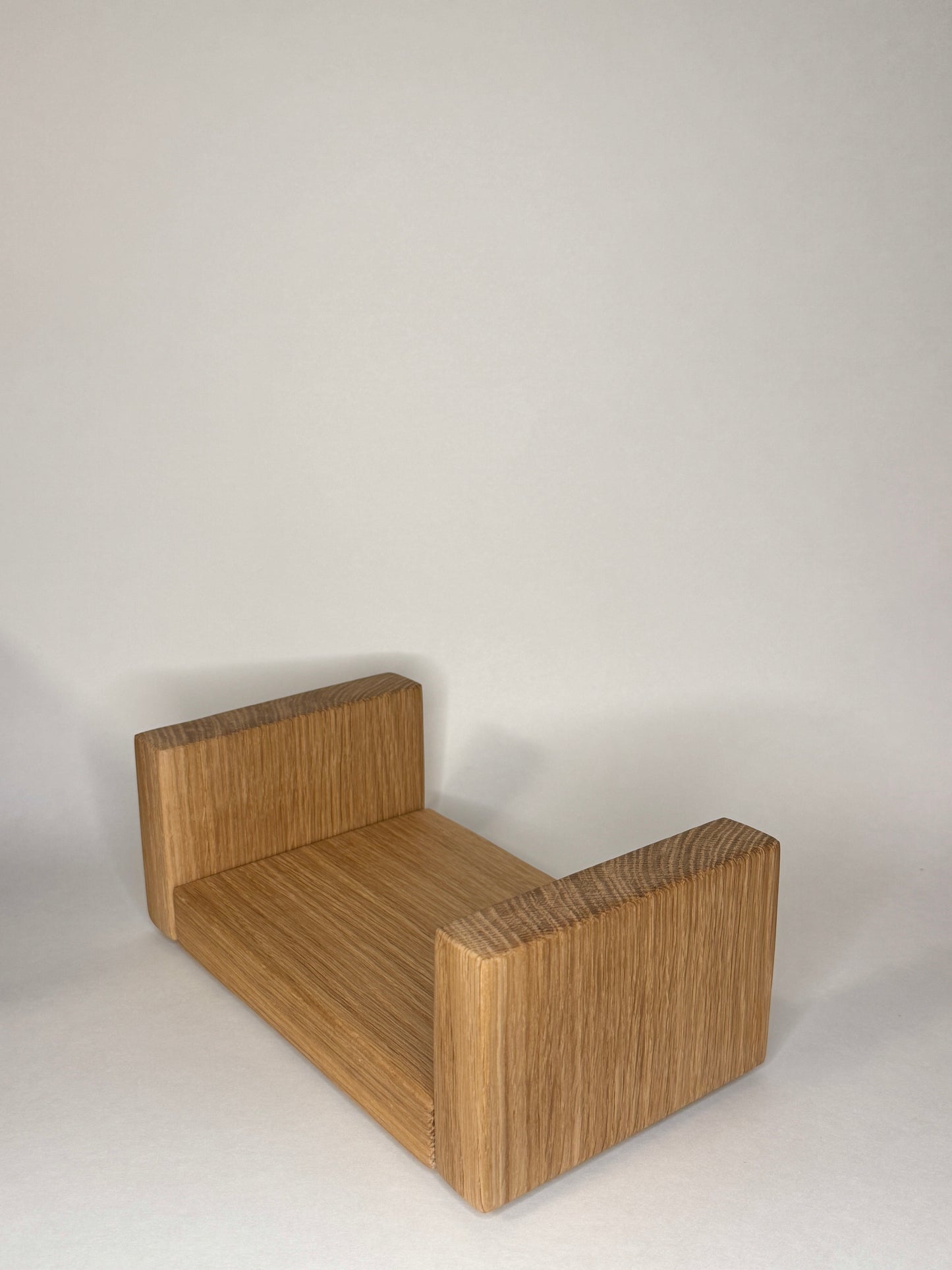 Low White Oak Book Organizer